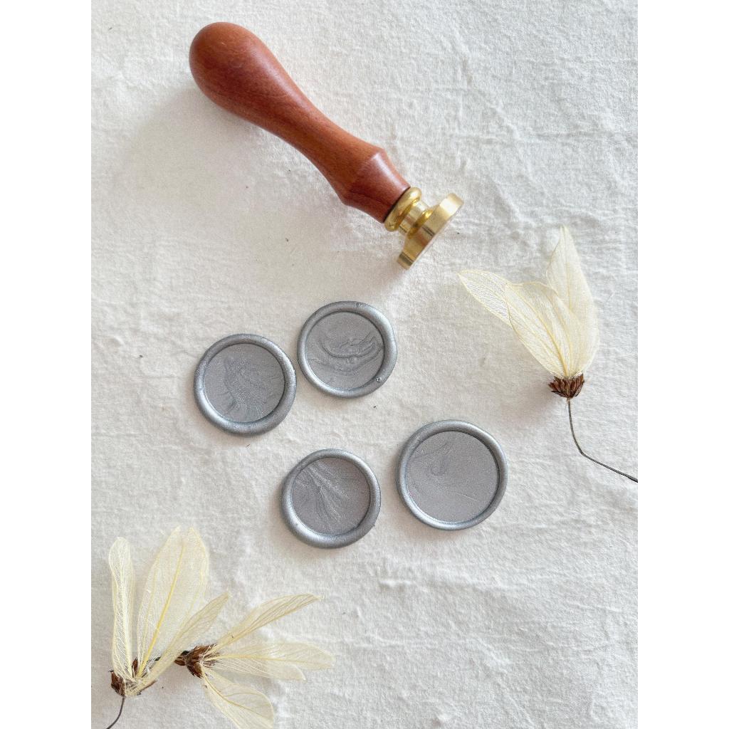 Lacres de cera Cor Prata 15un convite de casamento - Envio Imediato