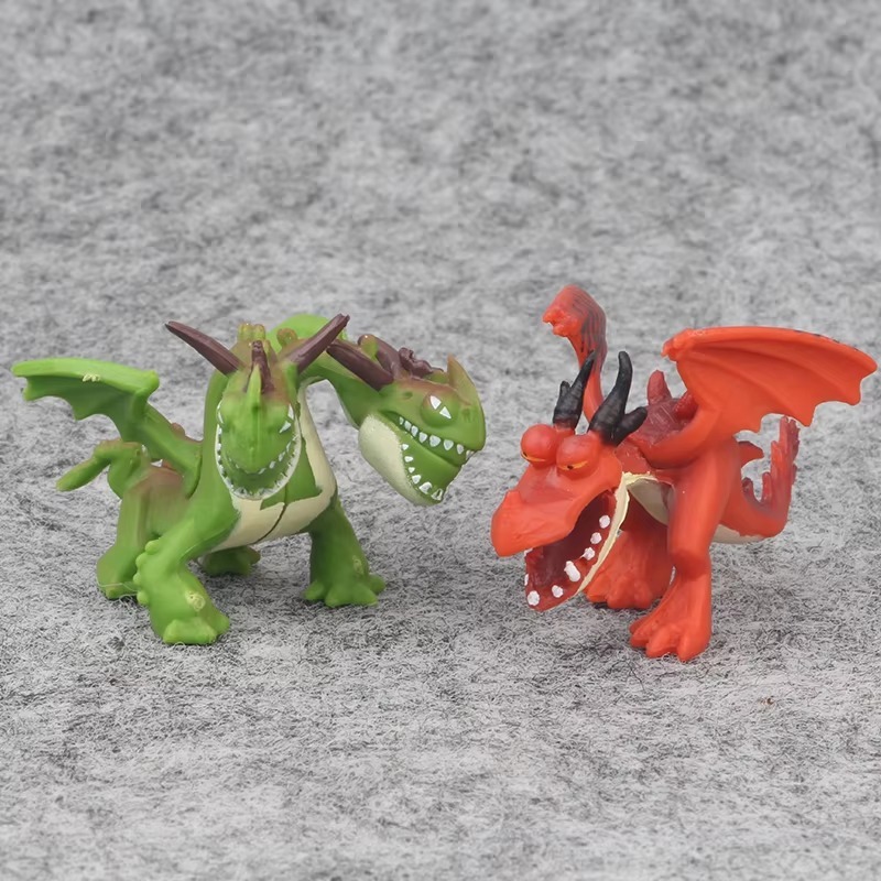 Kit com 12 Miniaturas Como Treinar o Seu Dragão Filme Banguela Figura de Ação Bonecos, Coleção, Brinquedo Infantil — imagem 2 de 2