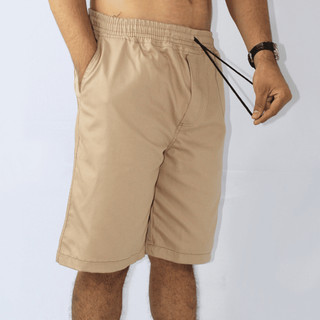 Bermuda Social Brim lisa Masculina Sarja Bermuda Branca