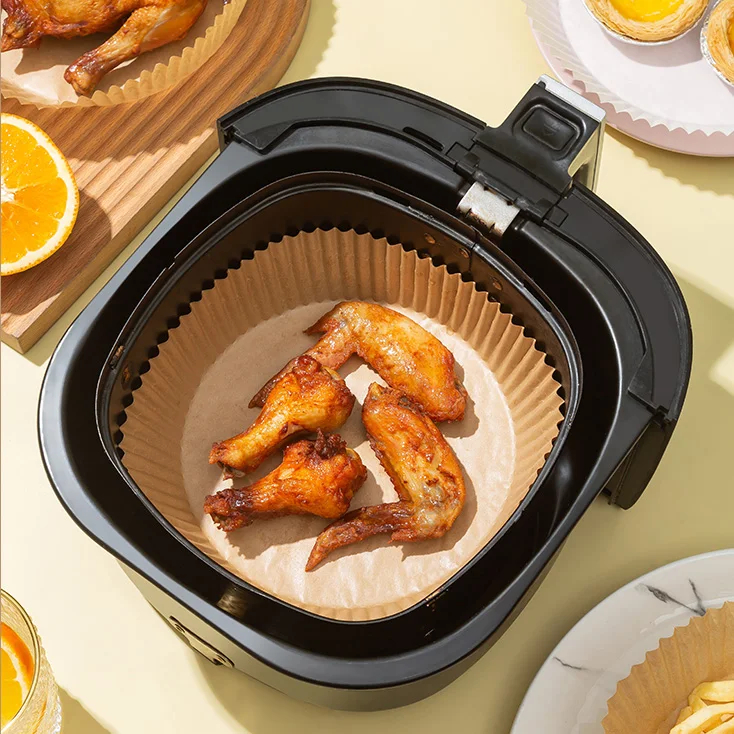 Kit 50 formas Para Air Fryer Para Fritadeira Antigordurante Descartáveis de Papel Redondo em Oferta na Shopee