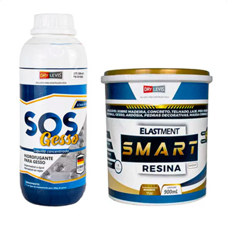 Kit Blinda Gesso Hidrofugante Sos Gesso 1l + Smart Resina 900ml em Oferta na Shopee