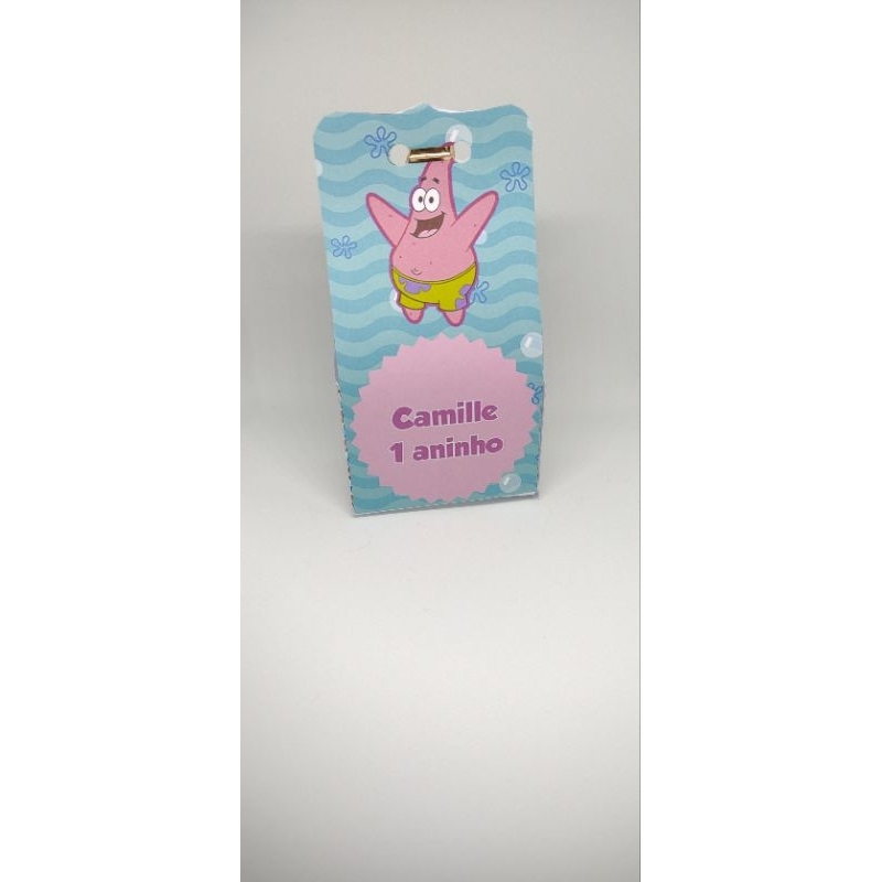 10 Caixinhas para Doces Personalizadas Bob Esponja/Lembrancinhas Para Aniversário/Envio Montado.