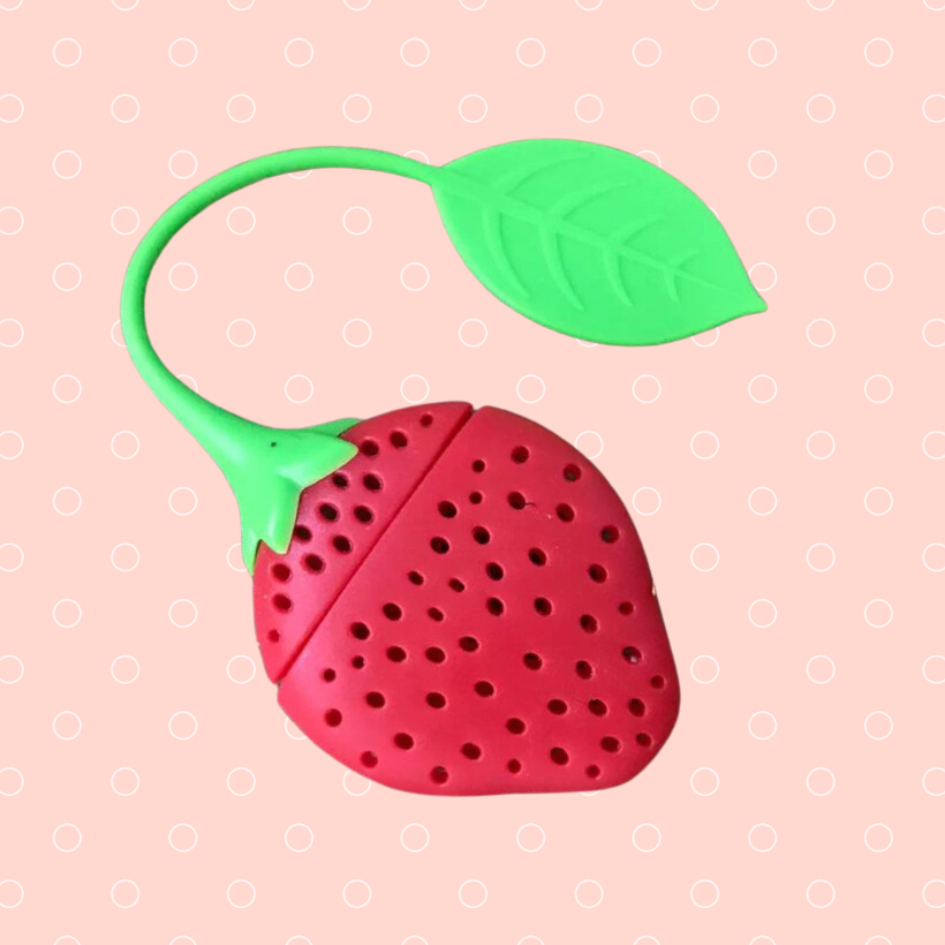Infusor de Chá Morango em Silicone Wincy