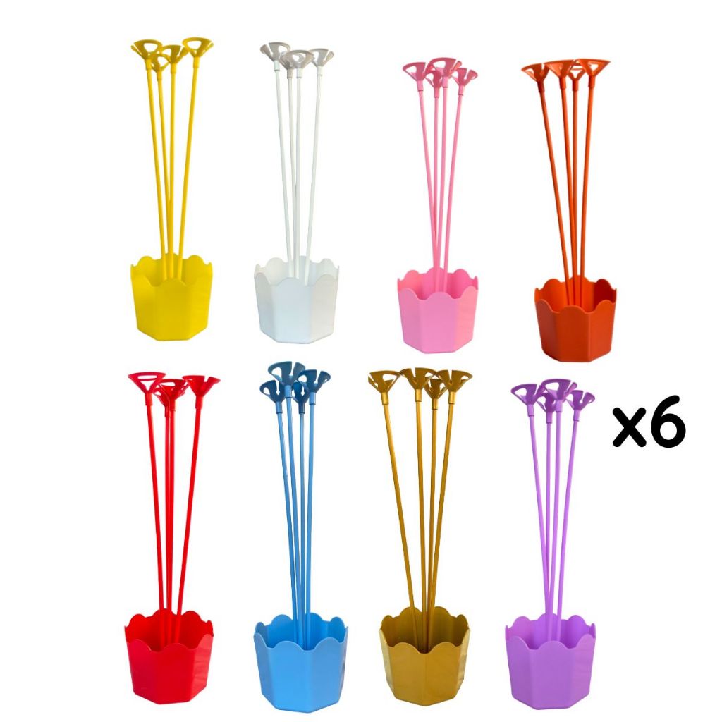 6 cachepot centro de mesa aniversario em Oferta na Shopee