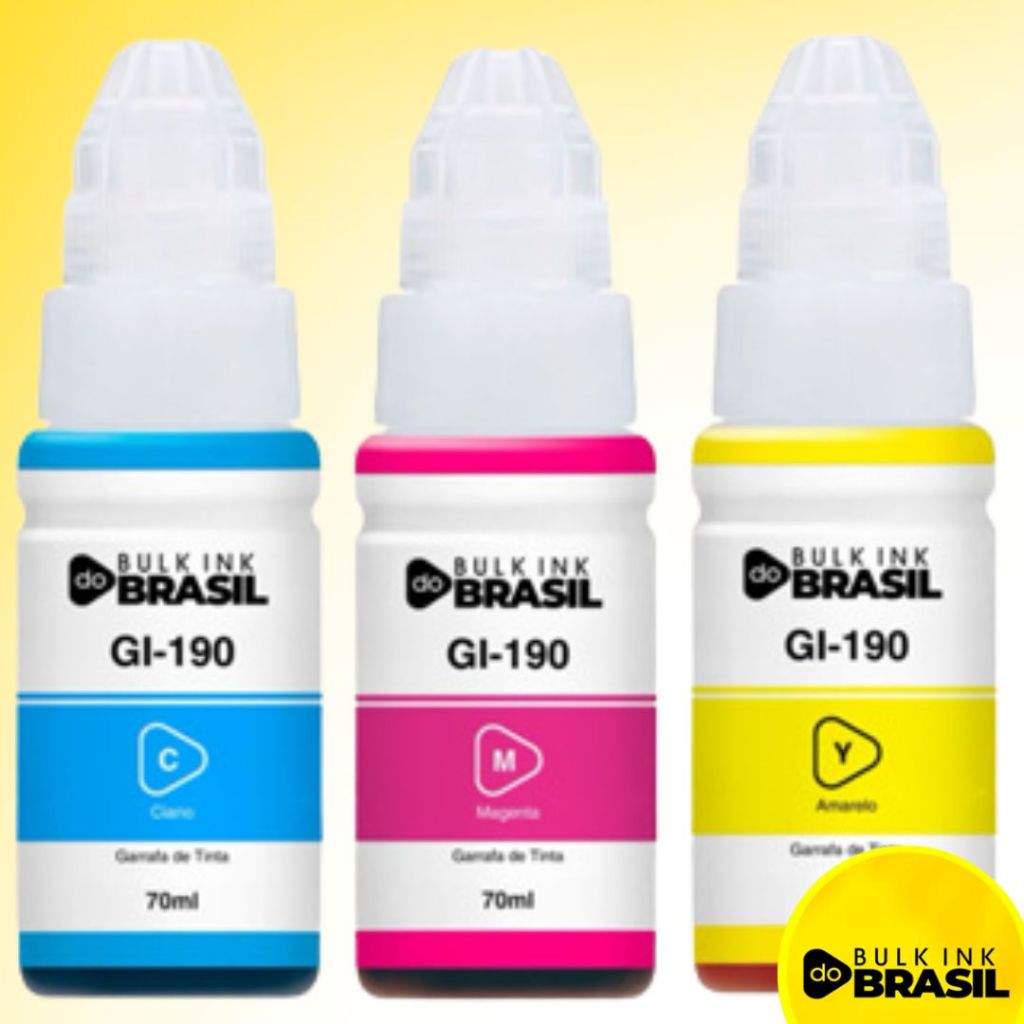 Kit 3 Cores Gi-190 G3102 G3110 G3111 G4100 G4110 CMY