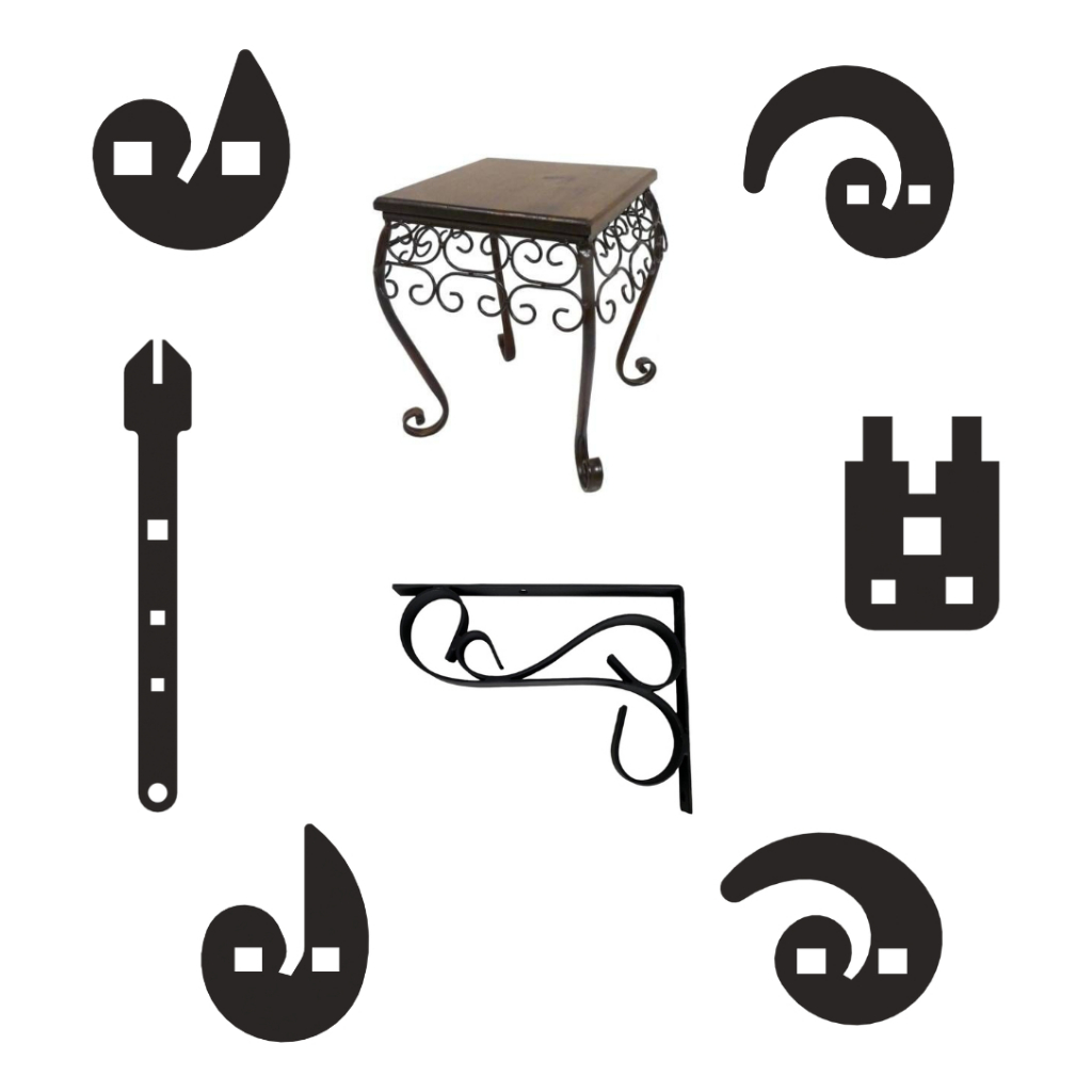 Gabarito Para Volutas E Arabescos Espiral Serralheria Metal em Oferta na Shopee