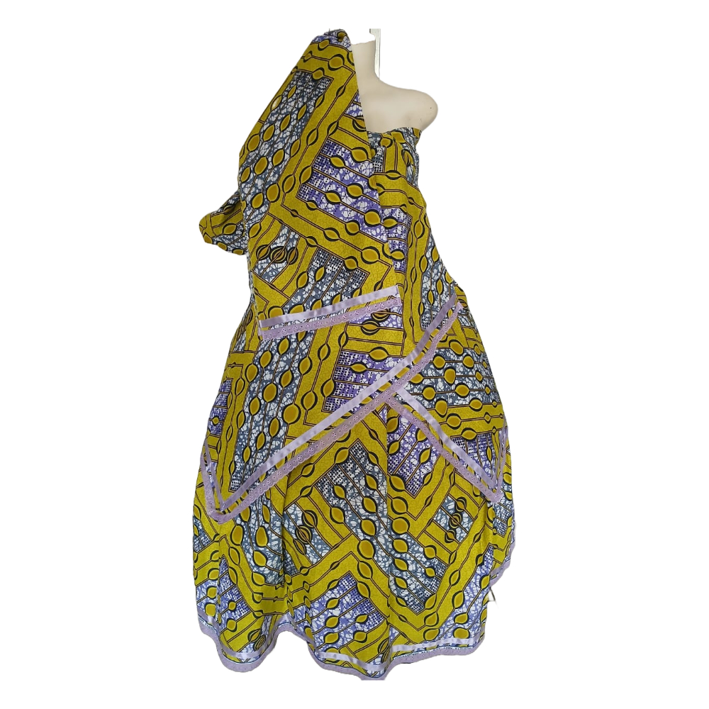 Conjunto Feminino Saia + Pano Da Costa + Pano De Cabeça Modelos Incríveis - Promoção