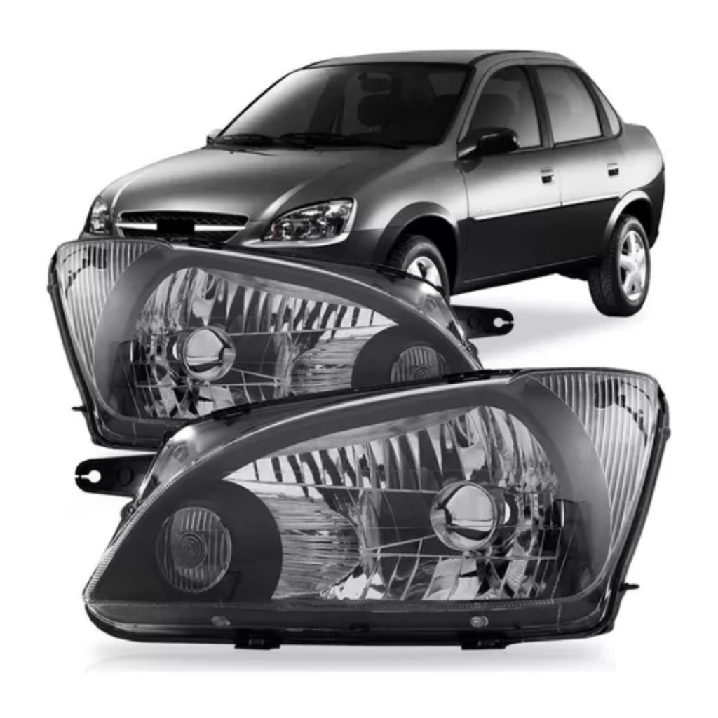Par Farol Corsa Classic Mascara Negra 2011 2012 2013 2014 2015 2016