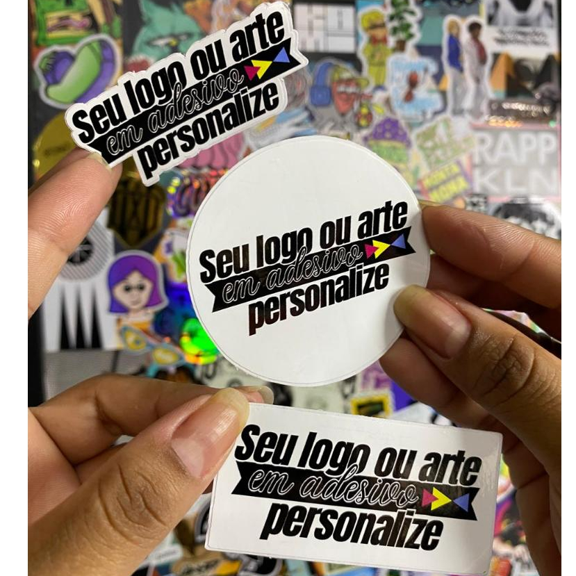 Adesivo De Vinil Premium Personalizado Com Seu Logo Ou Sua Arte - 5 a 8cm em Oferta na Shopee