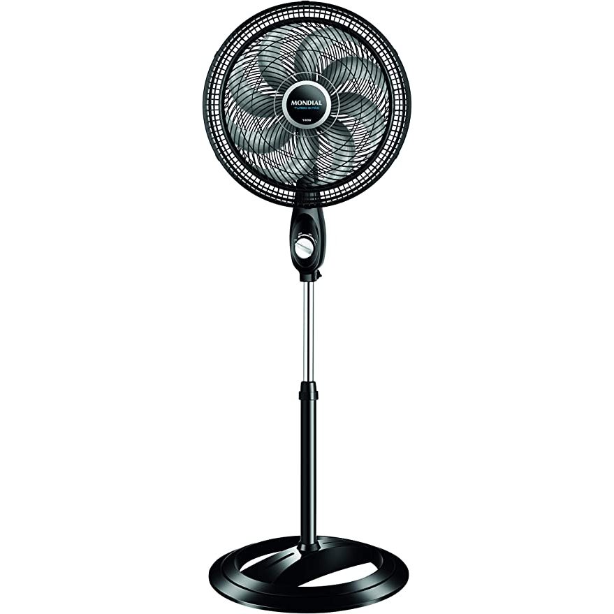 Ventilador Coluna 40cm Super Turbo 8 Pás Mondial Preto/Prata 140W 110V VTX40C 8P