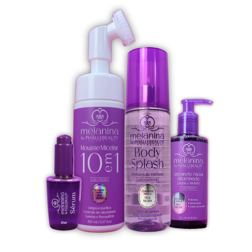Kit Facial e Corporal Melanina 4 Itens PhálleBeauty em Oferta na Shopee