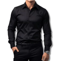 Camisa Social Masculina Slim Luxo Executiva Premium