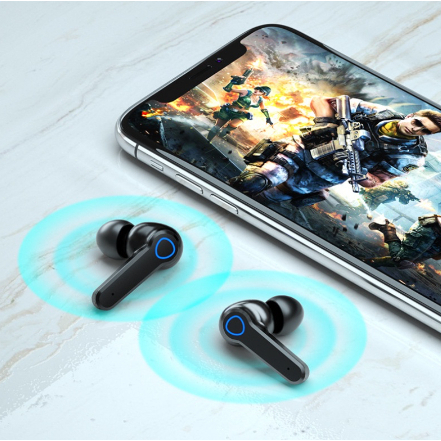 Fones De Ouvido Bluetooth Sem Fio HD Sound 2000mAh Com LED Digital M19 TWS