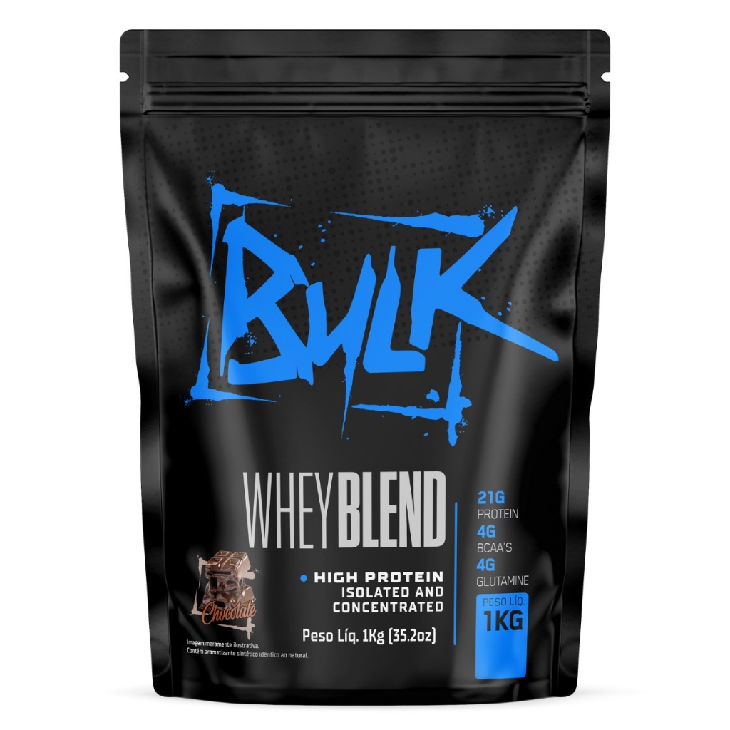 Whey Protein Blend Concentrado Isolado 1kg Bulk Nutrition