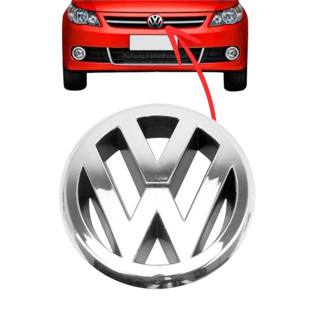 Emblema Grade GOL SAVEIRO VOYAGE G5 09/12 Polo 07/11 em Oferta na Shopee