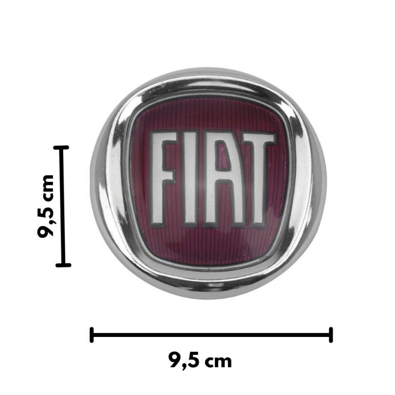 Emblema Logo Fiat Grade Mobi Doblo Punto Strada Uno e Porta Mala DOBLO IDEA Medida 95mm · foto 2