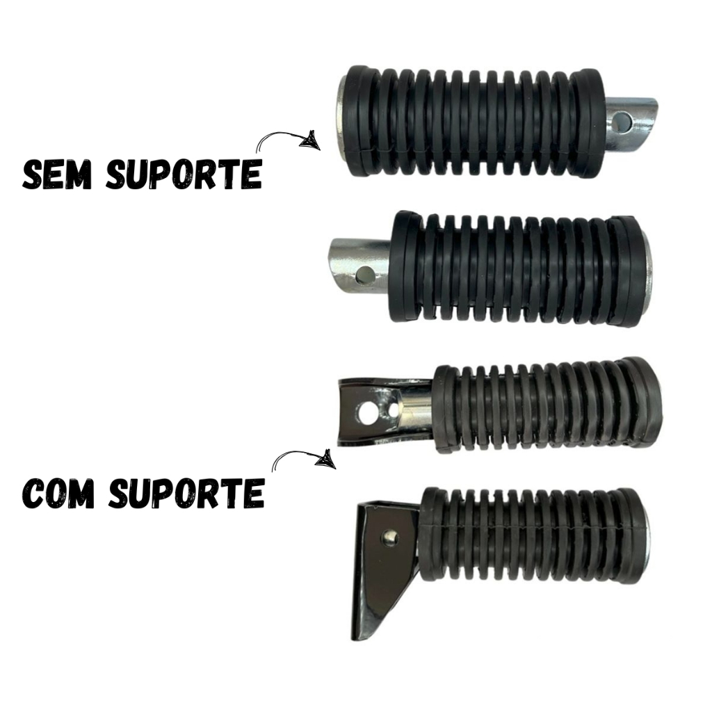 Pedaleira Pé de Apoio Garupa Suzuki Intruder - Yes 125 Com Suporte Par em Oferta na Shopee