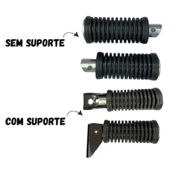 Pedaleira Pé de Apoio Garupa Suzuki Intruder - Yes 125 Com Suporte Par