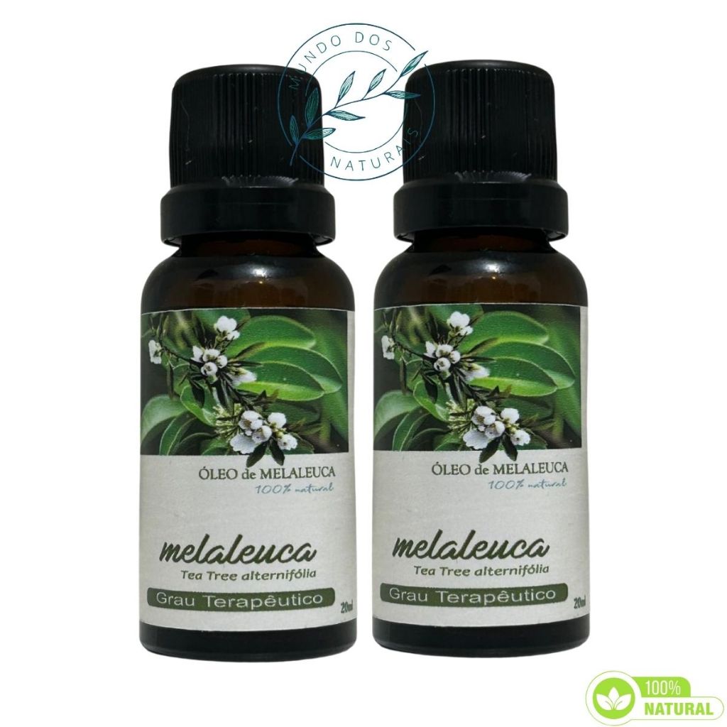 Oleo de Melaleuca Fungos e Micose de unha 100% Natural 20 ml uzze+naturais