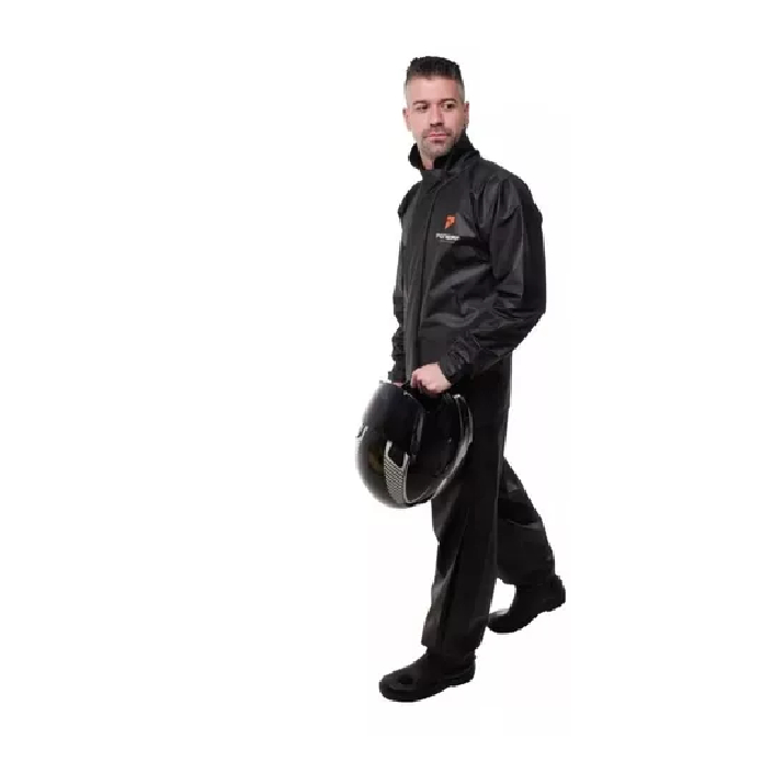 Capa Chuva Moto Pioneira Masculina Combate com Gola Impermeável