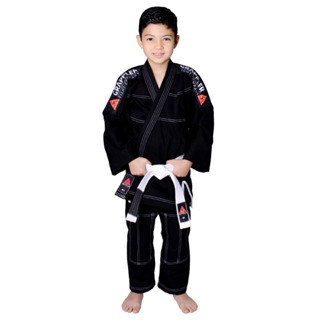 Kimono Infantil Trançado para Jiu-Jitsu/Judo + Faixa - Grappler em Oferta na Shopee