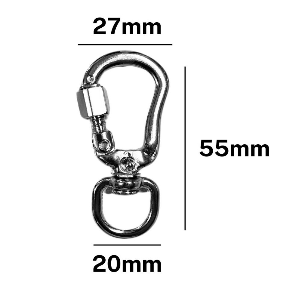 Kit 1, 2, 3, 4 ou 5 Mosquetão Trava em Rosca 55mm em Oferta na Shopee