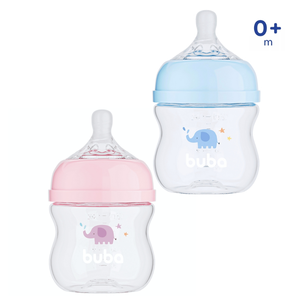 Mamadeira 120ml Anticolica Bico Silicone Macio Bebê Recem Nascido Buba Mamadeira