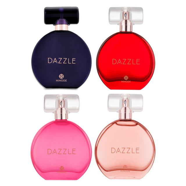 Dazzle Colors Hinode Perfume Feminino Original 60ml Fucsia Champanhe Vermelho