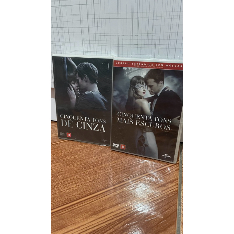 Dvd Coleção Cinquenta Tons de Cinza - 50 Tons de Cinza + 50 Tons Mais Escuros - Duplo -  Original Novo Lacrado