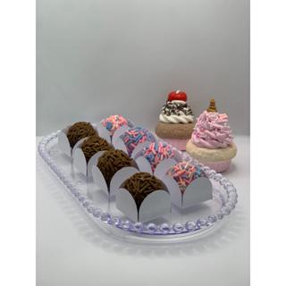 2 Bandeja Oval 24x12 Porta doces e decoração - Aniversario e Eventos em Oferta na Shopee