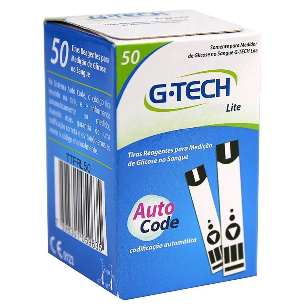 Tiras Reagentes G-Tech Lite Medir Glicose Glicemia — imagem 2 de 2
