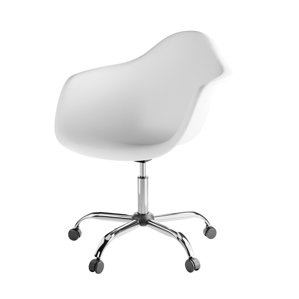 Cadeira Eames Arm Giratória Base Cromada Polipropileno Braço e Home · foto 2
