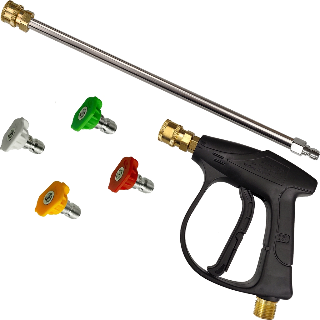 Pistola Bicos Coloridos Tubeira Extensora 40cm Engate Rápido Compatível Karcher HD 585