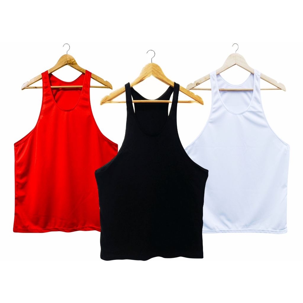 Kit 3 Camisetas Regatas Cavada Masculina Poliéster Esportivo