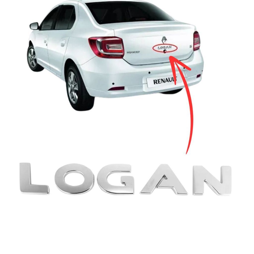 Emblema Letreiro LOGAN 2013 a 2017 em Oferta na Shopee