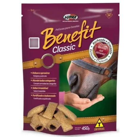 Kit 12 Petisco Benefit Classic Supra Biscoito Para Cavalo em Oferta na Shopee