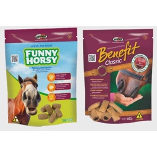 Kit Petisco 1 Funny Horsy + 1 Benefit Classic Supra Biscoito Para Cavalo em Oferta na Shopee
