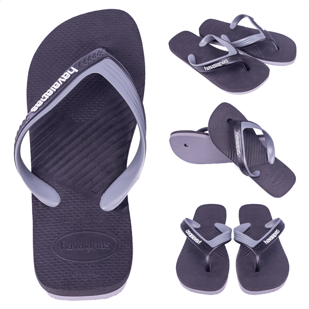 Chinelo Sandália Havaianas Dual Confortável Preto Legítimo Tira Larga Verão Confortável Casual