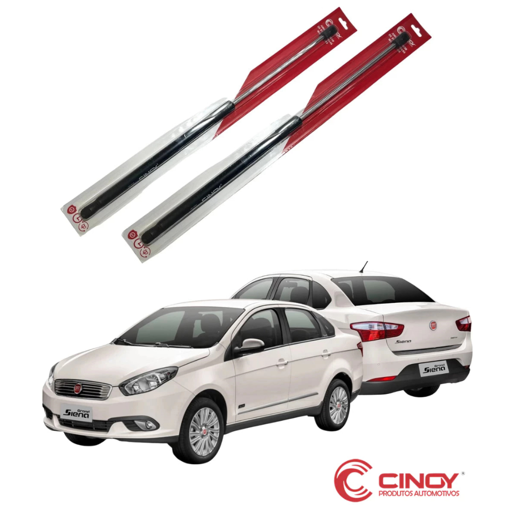 Par Amortecedor Porta Mala Traseiro Grand Siena 2015 16 17 18 19 20 21 22 23 24 Tampa Traseira Cinoy em Oferta na Shopee