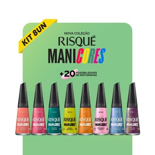 Coleção Esmaltes Risqué ManiCores -| KIT 8 cores | mais de 20 combinações em Oferta na Shopee