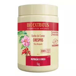 Bio Extratus Banho de Creme Crespos LANÇAMENTO Nutrição e Força - Rosa Mosqueta 1kg