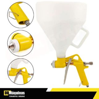 Kit Pistola Projetora de Textura 3 Bicos- TITANIUM em Oferta na Shopee