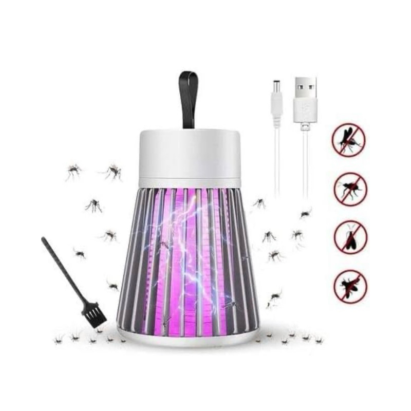 Luminaria Mata Pernilongo Mosquito Eletrico Armadilha Luz Ultravioleta Choque Lampada Inseto Pernilongo LED Luz UV USB