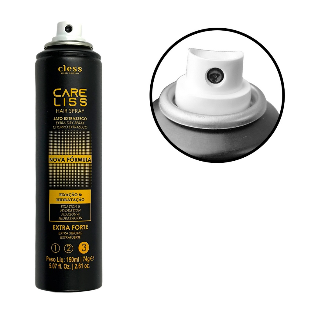 Hair Spray Fixação E Hidratação Extra Forte Care Liss 150ml · foto 2