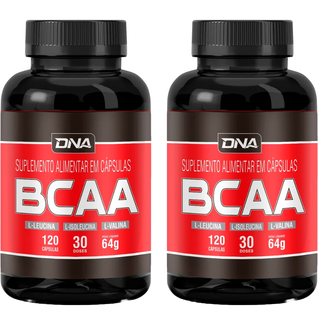 2x BCAA 120 Cápsulas - Dna Suplementos