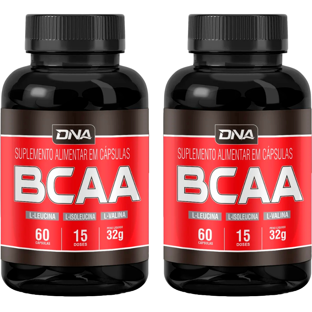2x BCAA 60 Cápsulas - Dna Suplementos