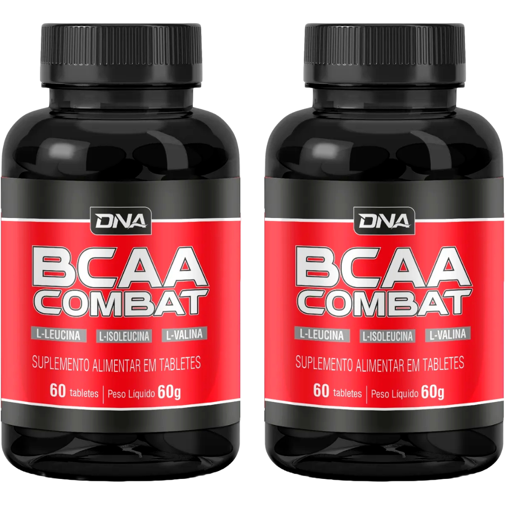 2x BCAA Combat 60 Tabletes - Dna Suplementos