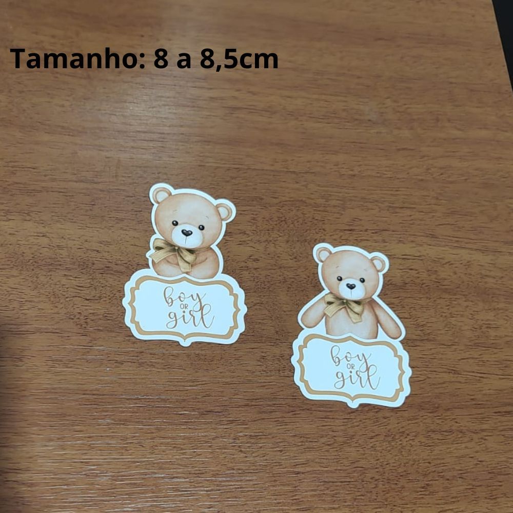 Apliques para tubetes / Tubetes personalizados Chá Revelação - Papel fotográfico - Aniversário - Lembrancinha