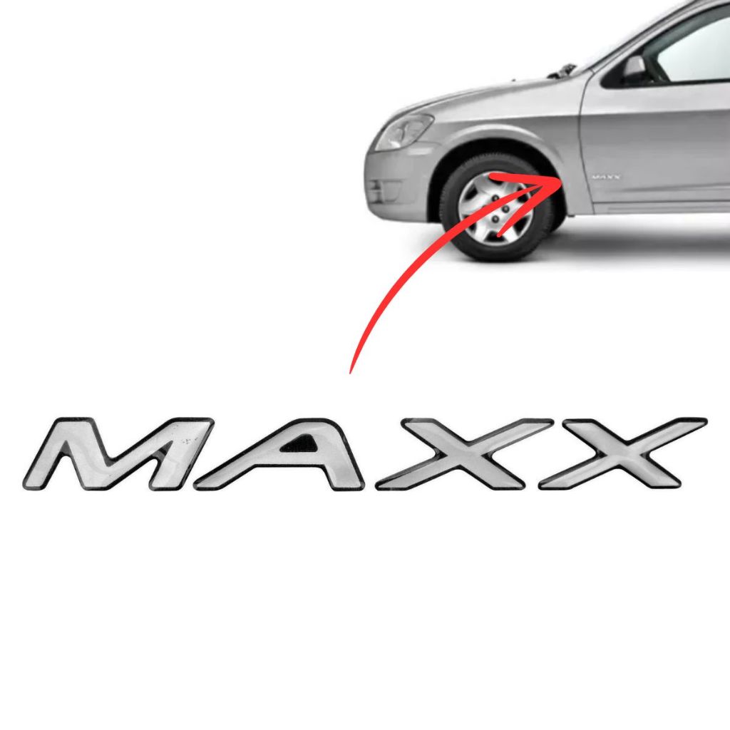 Emblema adesivo resinado MAXX – Prisma e Corsa maxx em Oferta na Shopee