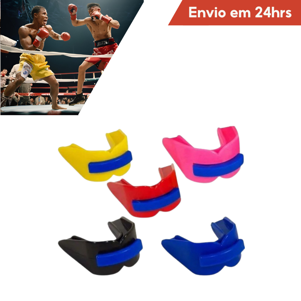 Protetor Bucal Duplo Moldável para Esportes Lotas Boxe MMA Jiu Muay Thai Anti Bruxismo em Oferta na Shopee